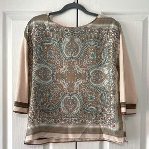 Luisa Cerano Silk Blend Top